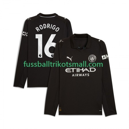 Fußballtrikots Manchester City Rodrigo Hernandez 16 2025-2026 Langarm Auswärts-trikot kaufen